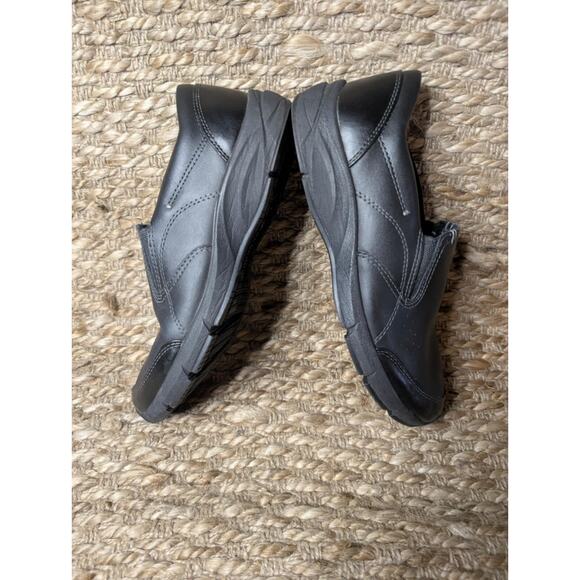 Dr Scholls Careers Shoes Womens 8 W Black Comfy Leather Slip-Ons w/Gel Cushion - Picture 3 of 8